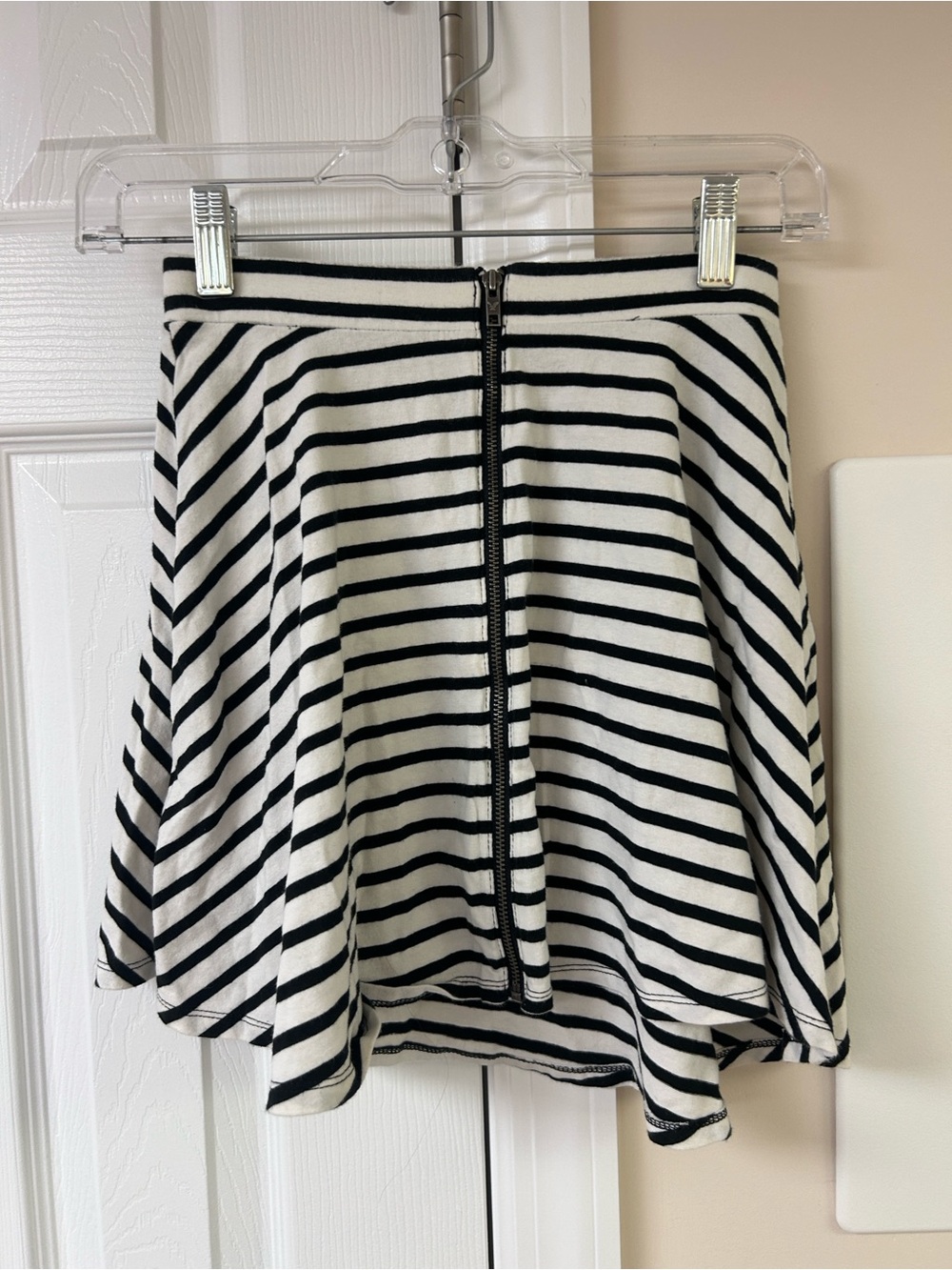 American Eagle Striped Skirt Front Zipper